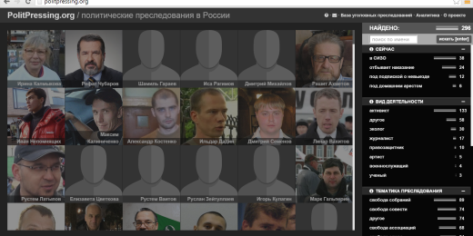 PolitPressing.org: cоздана база данных современных политических репрессий