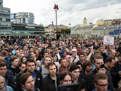 «За допуск на выборы». Митинг на проспекте Сахарова 20 июля 2019 года. Онлайн